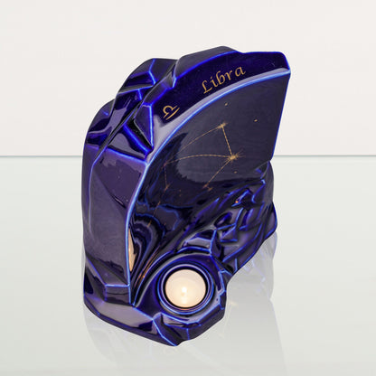 Zodiac Urn for Ashes "Libra" - Large | Star Sign Urn - Pulvis Art Urns