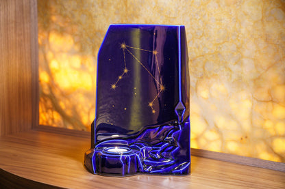 Zodiac Urn for Ashes "Libra" - Large | Star Sign Urn - Pulvis Art Urns