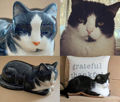 Custom Decorated Pet Urn - Handmade | Ceramic Pet Urn - Pulvis Art Urns
