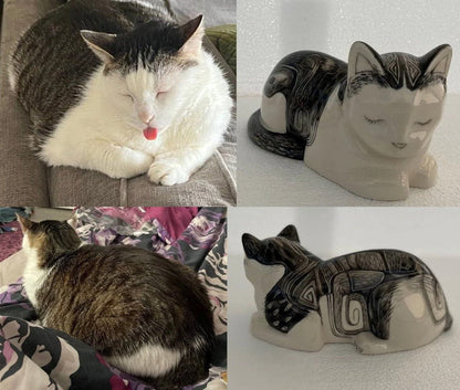 Custom Decorated Pet Urn - Handmade | Ceramic Pet Urn - Pulvis Art Urns
