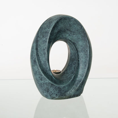 Pulvis Art Urns Exclusive Urn Cast Bronze Cremation Urn "The Passage" - Green Patina | Exclusive Bronze Urn