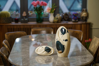 Hand Decorated Eternity Keepsake "Galaxy" - Ceramic Keepsake Urn - Pulvis Art Urns