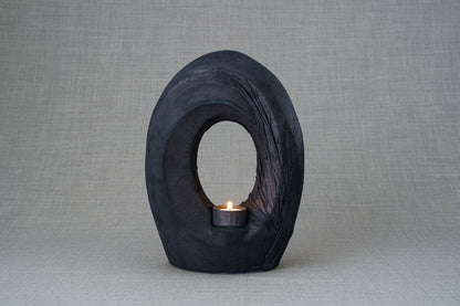 Handmade Cremation Urn for Ashes "The Passage" - Exclusive Leather Edition - Pulvis Art Urns