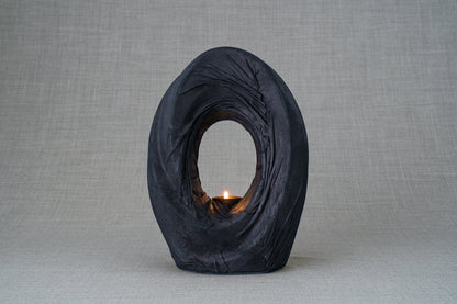 Handmade Cremation Urn for Ashes "The Passage" - Exclusive Leather Edition - Pulvis Art Urns