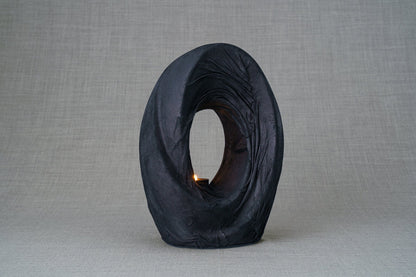 Handmade Cremation Urn for Ashes "The Passage" - Exclusive Leather Edition - Pulvis Art Urns