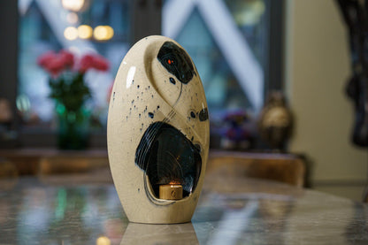 Handmade Decorated Eternity Urn "Galaxy" - Large | Ceramic Urn - Pulvis Art Urns