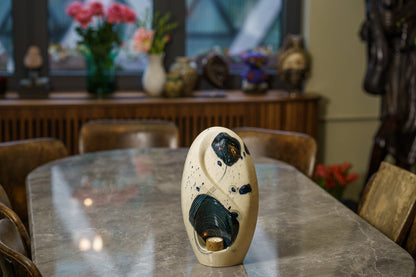 Handmade Decorated Eternity Urn "Galaxy" - Large | Ceramic Urn - Pulvis Art Urns