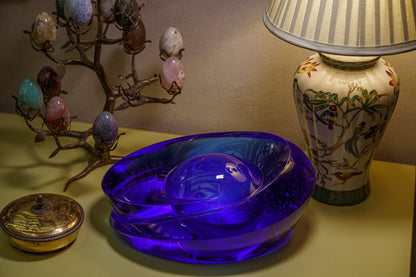 "Heart of the Ocean" Exclusive Molded Glass Urn for Ashes - Pulvis Art Urns