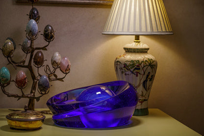 "Heart of the Ocean" Exclusive Molded Glass Urn for Ashes - Pulvis Art Urns