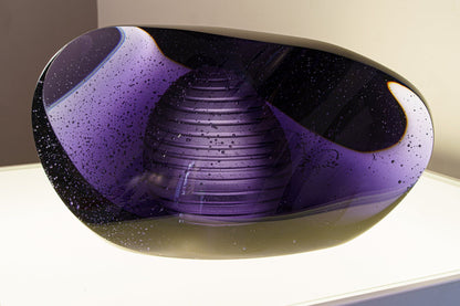 "Piece of time" Exclusive Molded Glass Urn for Ashes - Pulvis Art Urns