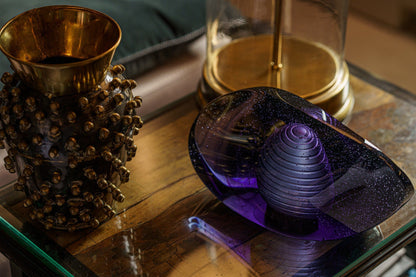 "Piece of time" Exclusive Molded Glass Urn for Ashes - Pulvis Art Urns