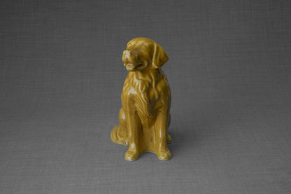 Golden Retriever Bundle - 4 Pieces - Portrait | Urn | Nameplate Holder | Scented Candle - Pulvis Art Urns