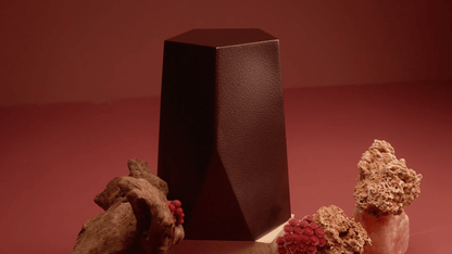 Handmade Urn "Crystal" - Stainless Steel | Rusty Brown - Pulvis Art Urns