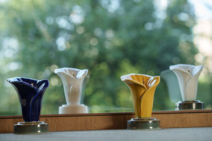 Calla Lily Keepsake Urn - Blue Night | Ceramic - Pulvis Art Urns