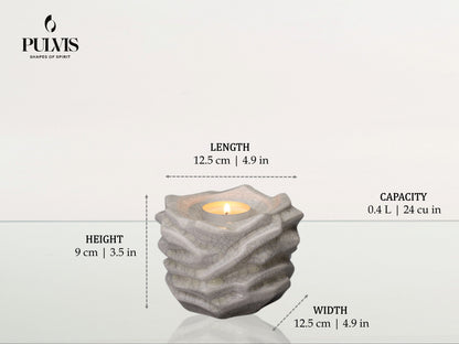 Pulvis Art Urns Keepsake Urn Candleholder Keepsake Urn For Ashes | | Ceramic Keepsake