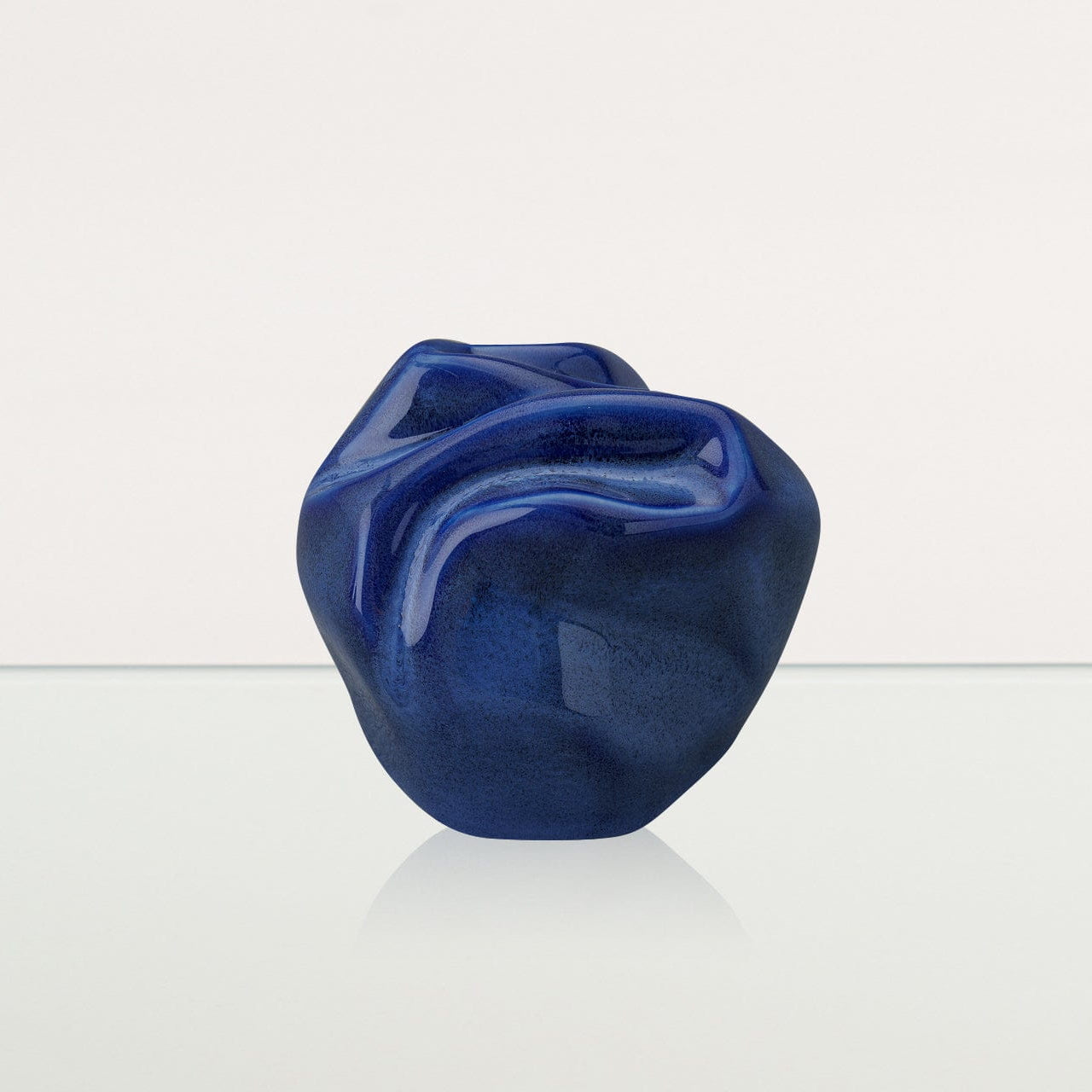 Cremation Keepsake Urn "Precious" - Small Keepsake | Blue Melange | Ceramic - Pulvis Art Urns