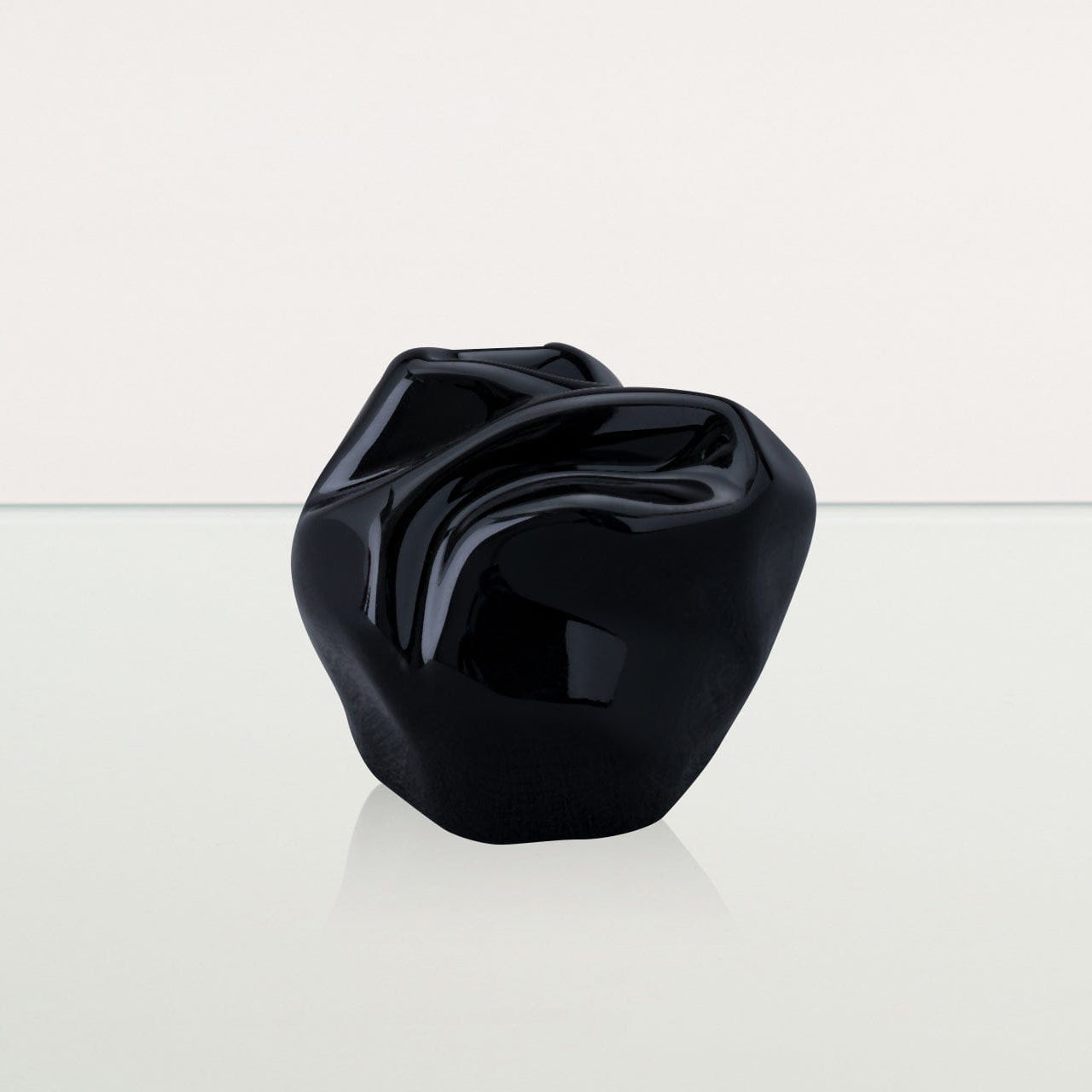 Cremation Keepsake Urn "Precious" - Small Keepsake | Lamp Black | Ceramic - Pulvis Art Urns