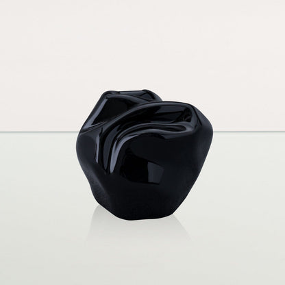 Cremation Keepsake Urn "Precious" - Small Keepsake | Lamp Black | Ceramic - Pulvis Art Urns