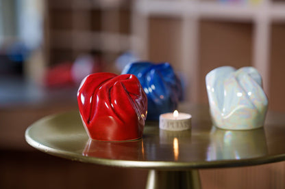 Cremation Keepsake Urn "Precious" - Small Keepsake | Red | Ceramic - Pulvis Art Urns