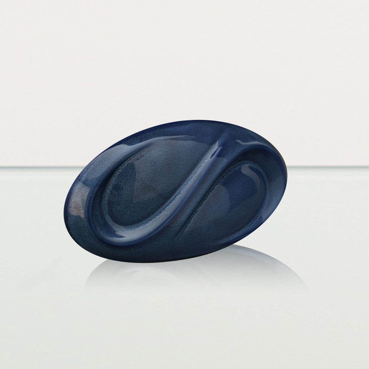 Eternity Handmade Cremation Keepsake Urn - Small | Blue Melange | Ceramic - Pulvis Art Urns