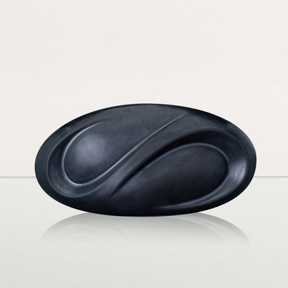Eternity Handmade Cremation Keepsake Urn - Small Urn | Dark Matte | Ceramic - Pulvis Art Urns
