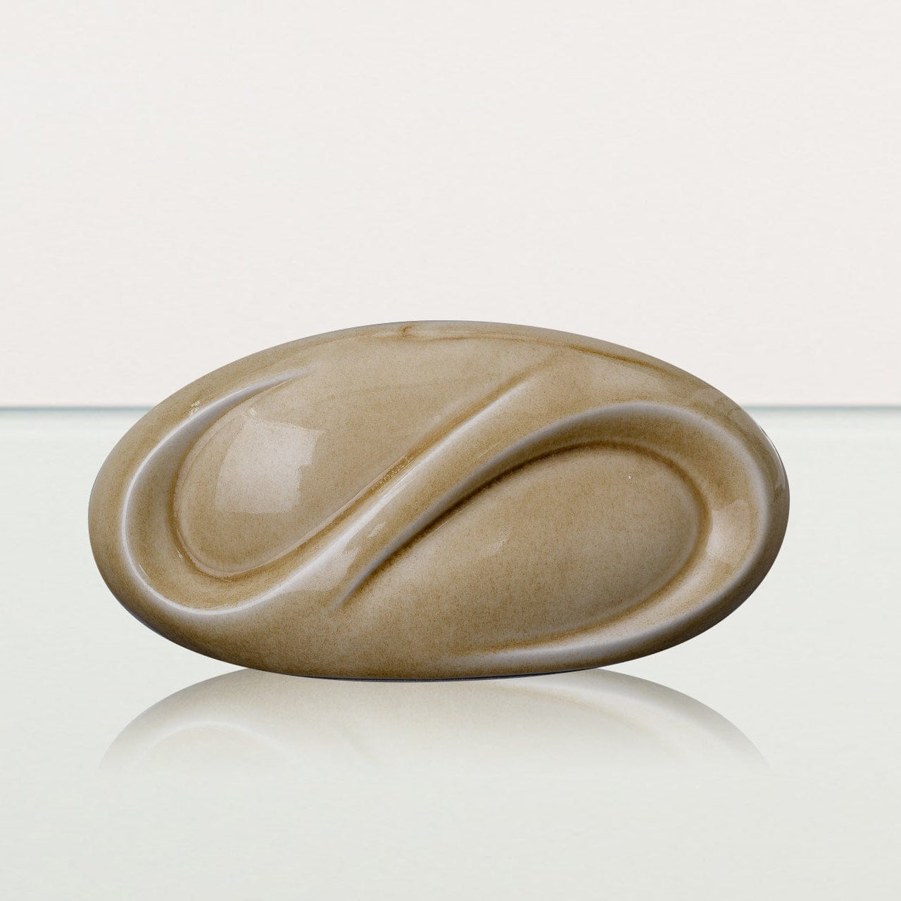 Eternity Handmade Cremation Keepsake Urn - Small Urn | Dark Sand | Ceramic - Pulvis Art Urns