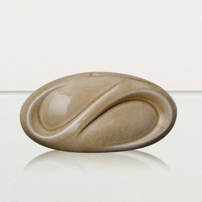 Eternity Handmade Cremation Keepsake Urn - Small Urn | Dark Sand | Ceramic - Pulvis Art Urns