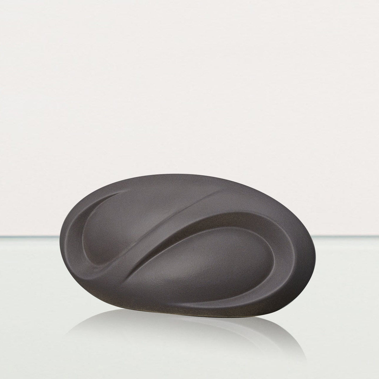 Eternity Handmade Cremation Keepsake Urn - Small Urn | Gray Matte | Ceramic - Pulvis Art Urns