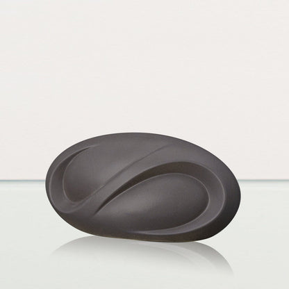 Eternity Handmade Cremation Keepsake Urn - Small Urn | Gray Matte | Ceramic - Pulvis Art Urns