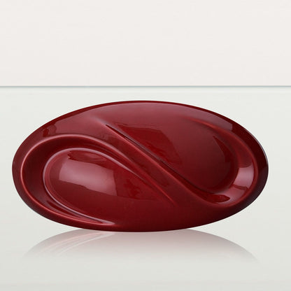 Eternity Handmade Cremation Keepsake Urn - Small Urn | Red | Ceramic - Pulvis Art Urns
