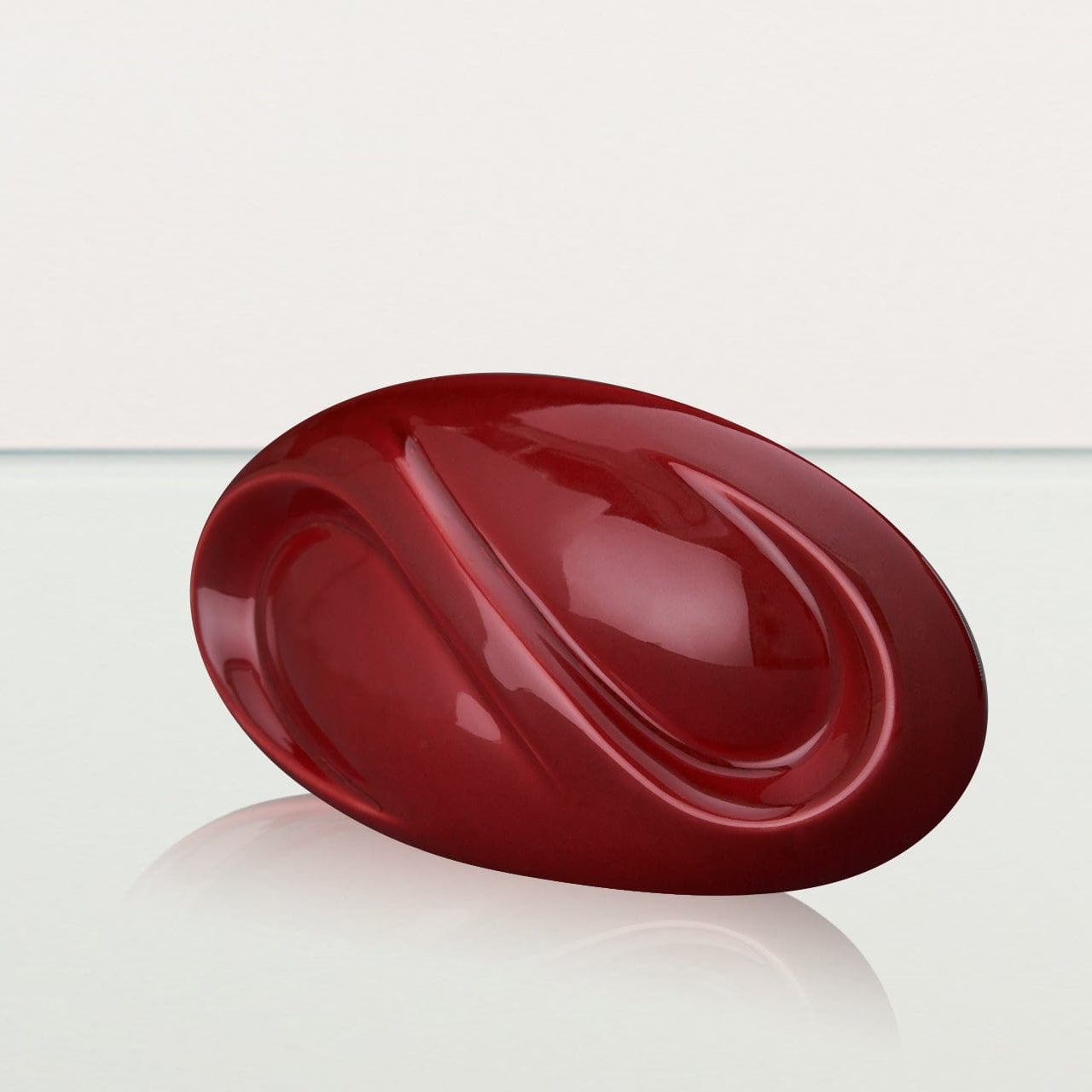 Eternity Handmade Cremation Keepsake Urn - Small Urn | Red | Ceramic - Pulvis Art Urns