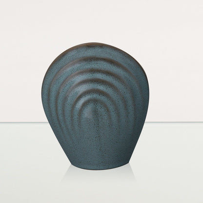 Handmade Cremation Keepsake Urn "Guardian" - Small Urn | Oily Green Melange | Ceramic - Pulvis Art Urns