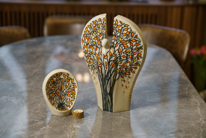 Pulvis Art Urns Keepsake Urn Handmade Cremation Keepsake Urn "Guardian" - Small Urn  | Ceramic
