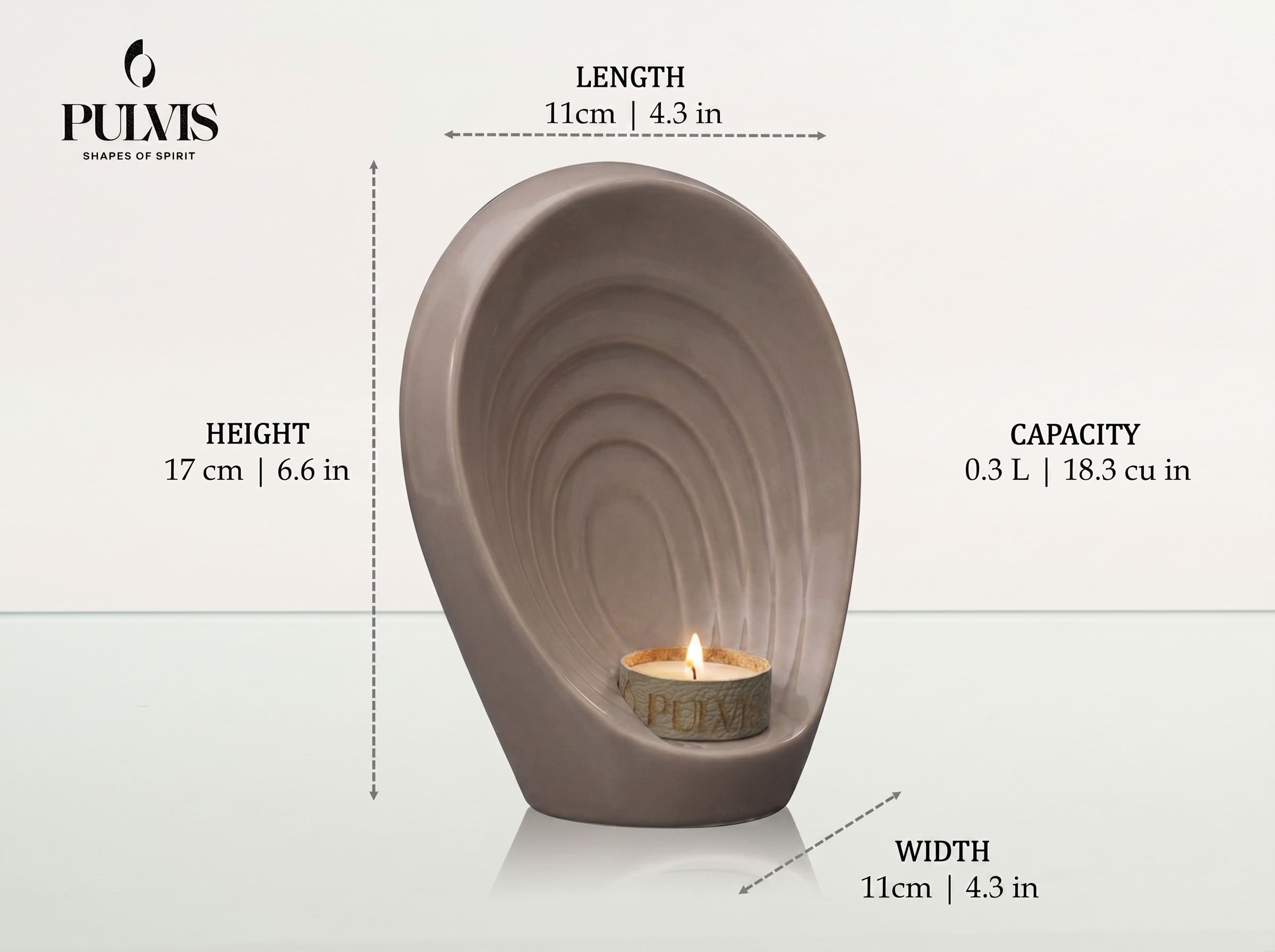 Pulvis Art Urns Keepsake Urn Handmade Cremation Keepsake Urn "Guardian" - Small Urn  | Ceramic
