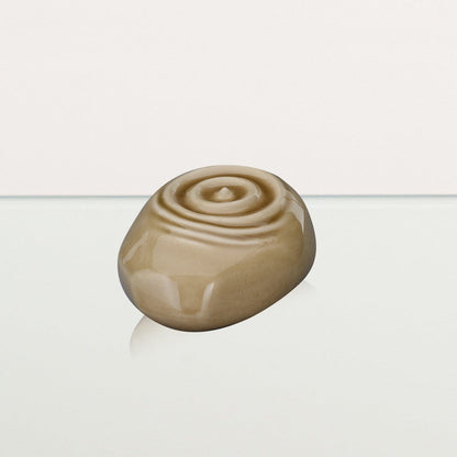 Handmade Cremation Keepsake Urn "Resonance" - Small Urn | Beige | Ceramic - Pulvis Art Urns