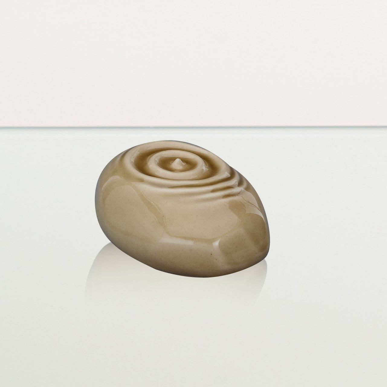 Handmade Cremation Keepsake Urn "Resonance" - Small Urn | Beige | Ceramic - Pulvis Art Urns