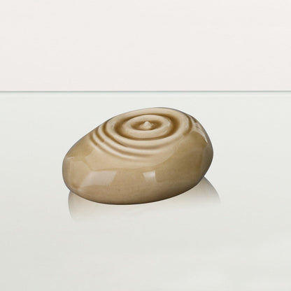 Handmade Cremation Keepsake Urn "Resonance" - Small Urn | Beige | Ceramic - Pulvis Art Urns