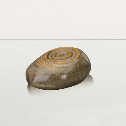 Handmade Cremation Keepsake Urn "Resonance" - Small Urn | Brown Melange | Ceramic - Pulvis Art Urns