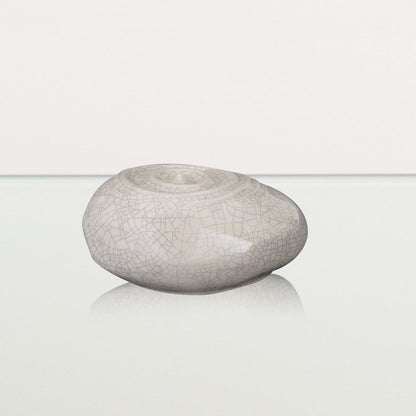 Handmade Cremation Keepsake Urn "Resonance" - Small Urn | Craquelure | Ceramic - Pulvis Art Urns