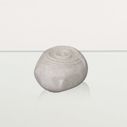 Handmade Cremation Keepsake Urn "Resonance" - Small Urn | Craquelure | Ceramic - Pulvis Art Urns