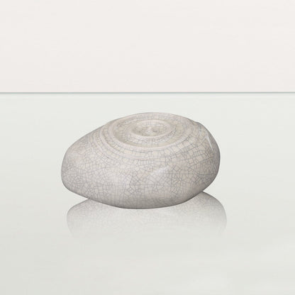 Handmade Cremation Keepsake Urn "Resonance" - Small Urn | Craquelure | Ceramic - Pulvis Art Urns