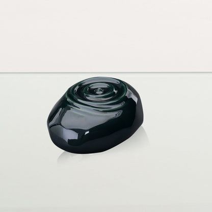 Handmade Cremation Keepsake Urn "Resonance" - Small Urn | Oxide Green | Ceramic - Pulvis Art Urns