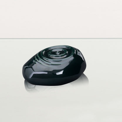 Handmade Cremation Keepsake Urn "Resonance" - Small Urn | Oxide Green | Ceramic - Pulvis Art Urns