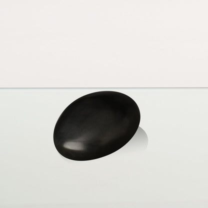 Handmade Cremation Keepsake Urn "Stone" - Small Urn | Dark Matte | Ceramic - Pulvis Art Urns