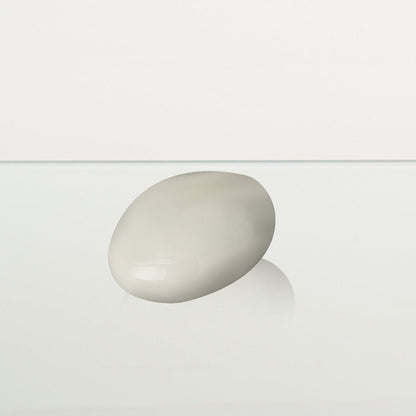 Handmade Cremation Keepsake Urn "Stone" - Small Urn | Off-white | Ceramic - Pulvis Art Urns