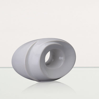 Handmade Cremation Keepsake Urn "The Passage" - Small Urn | White | Ceramic - Pulvis Art Urns
