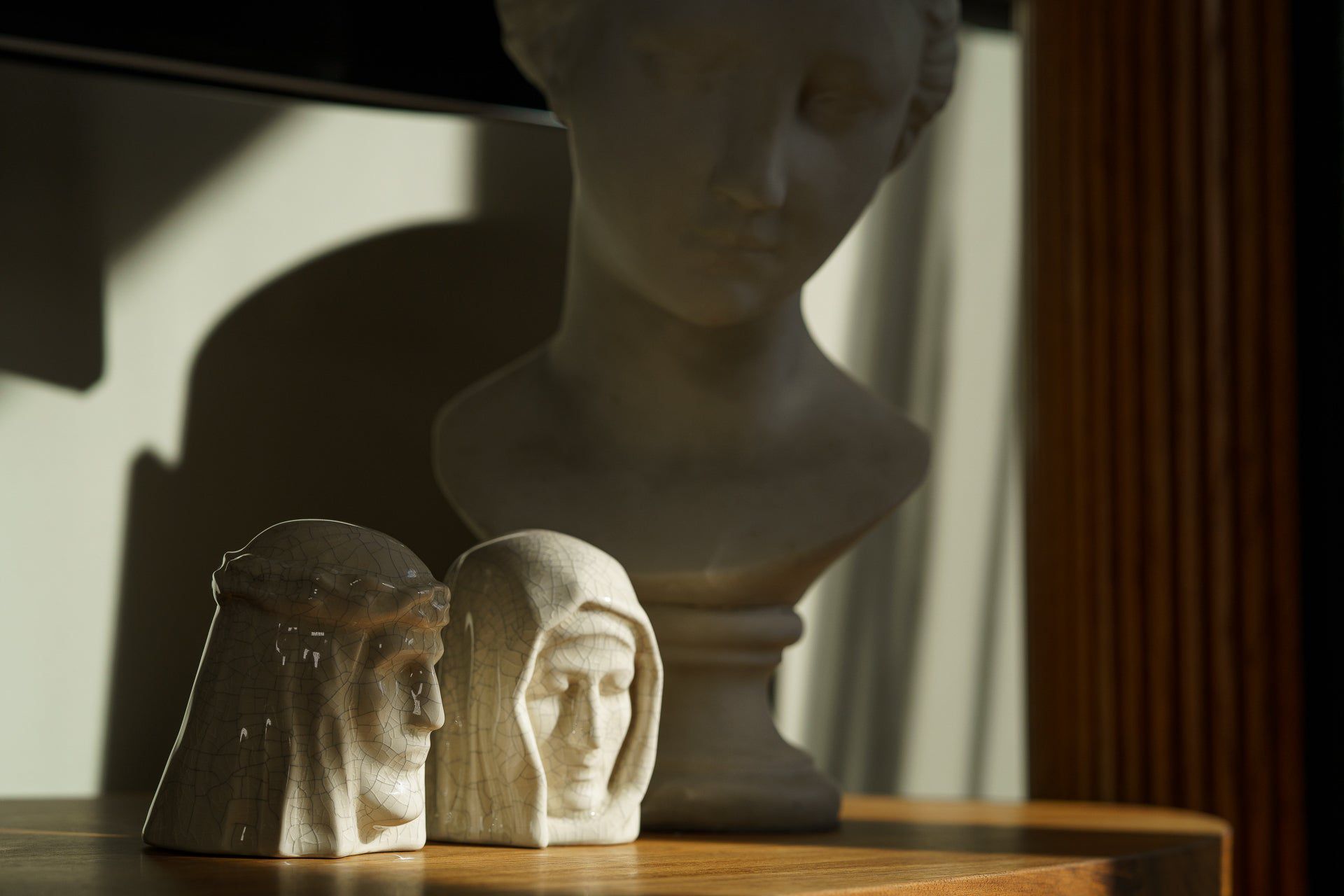 Handmade Mini Keepsake Urn "The Holy Mother" - Craquelure | Ceramic Mini Urn - Pulvis Art Urns