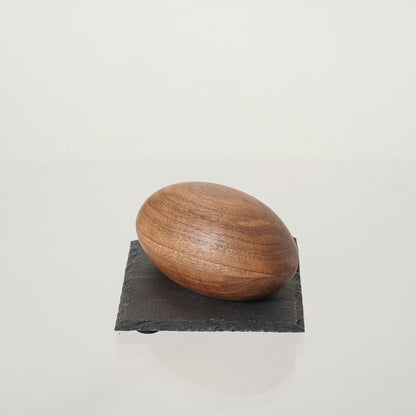 Wooden Keepsake Urn "Palm Stone" - Genuine Walnut - Pulvis Art Urns