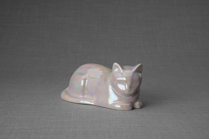 Mini Cat Memorial Bundle - 4 Pieces - Portrait | Urn | Nameplate Holder | Scented Candle - Pulvis Art Urns
