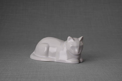 Mini Cat Memorial Bundle - 4 Pieces - Portrait | Urn | Nameplate Holder | Scented Candle - Pulvis Art Urns